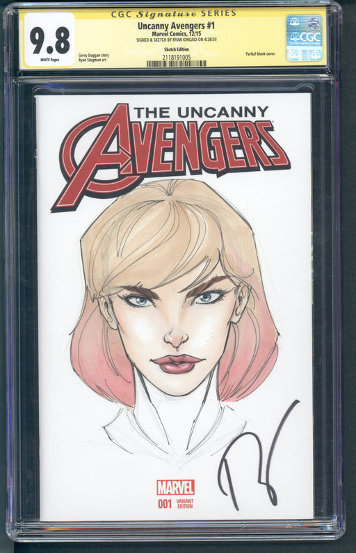 Uncanny Avengers #1 CGC SS 9.8 Spider-Gwen Sketch by Ryan Kincaid