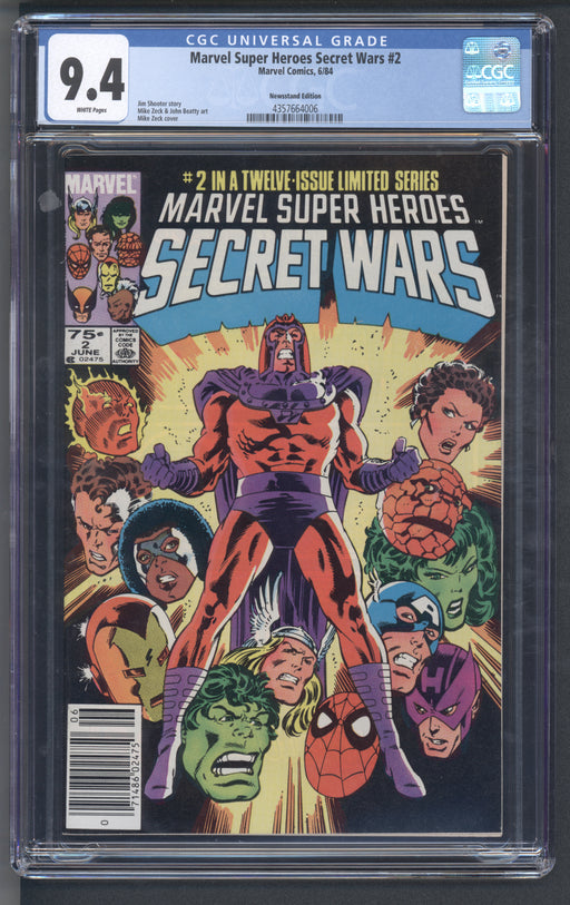 MARVEL SUPER HEROES SECRET WARS #2 CGC 9.4