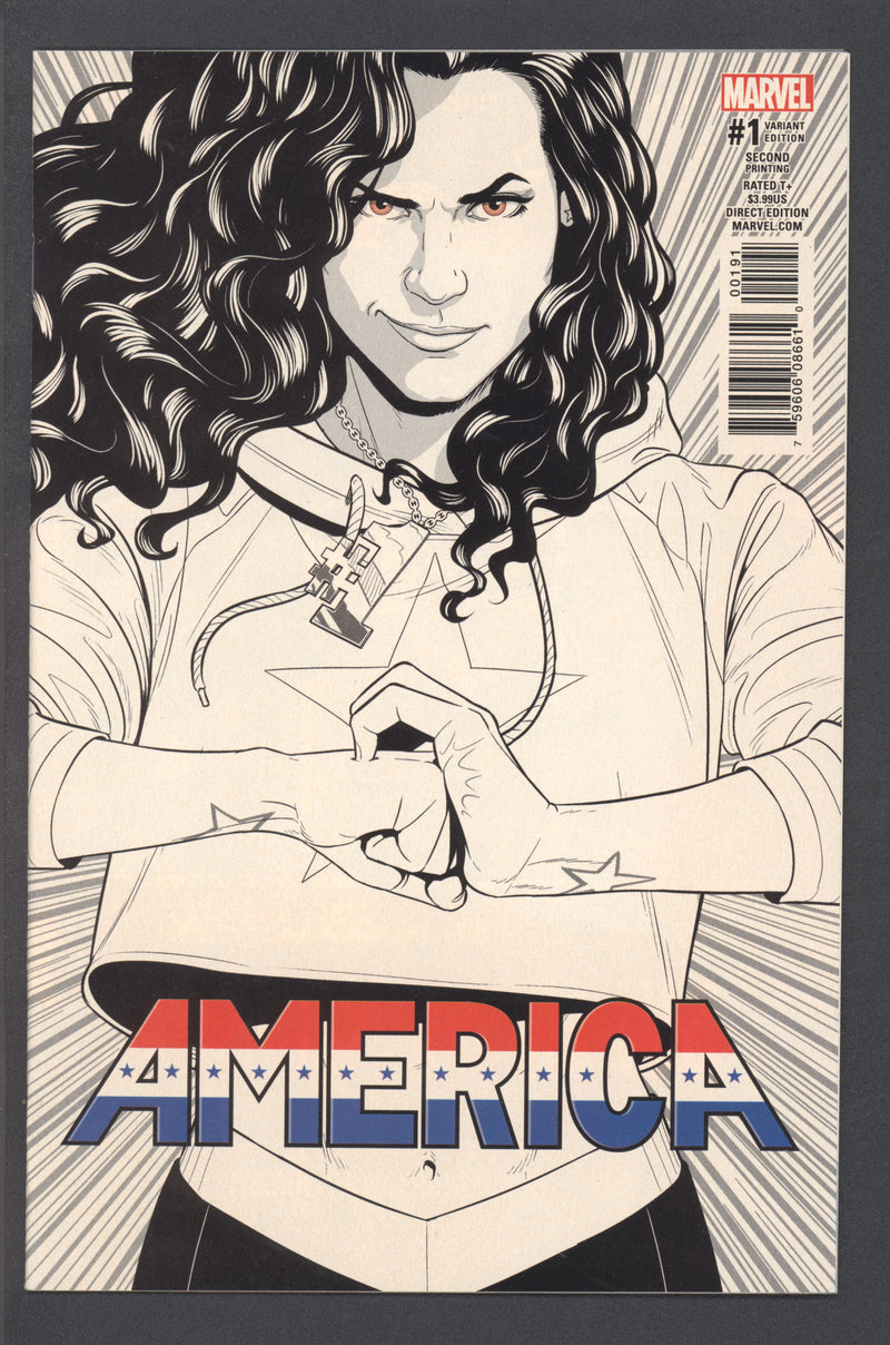 AMERICA #1 6/17 SECOND PRINTING/SKETCH COVER