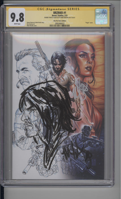 BRZRKR #1 CGC SS 9.8 BROOKS SKETCH ONE PER STORE VARIANT