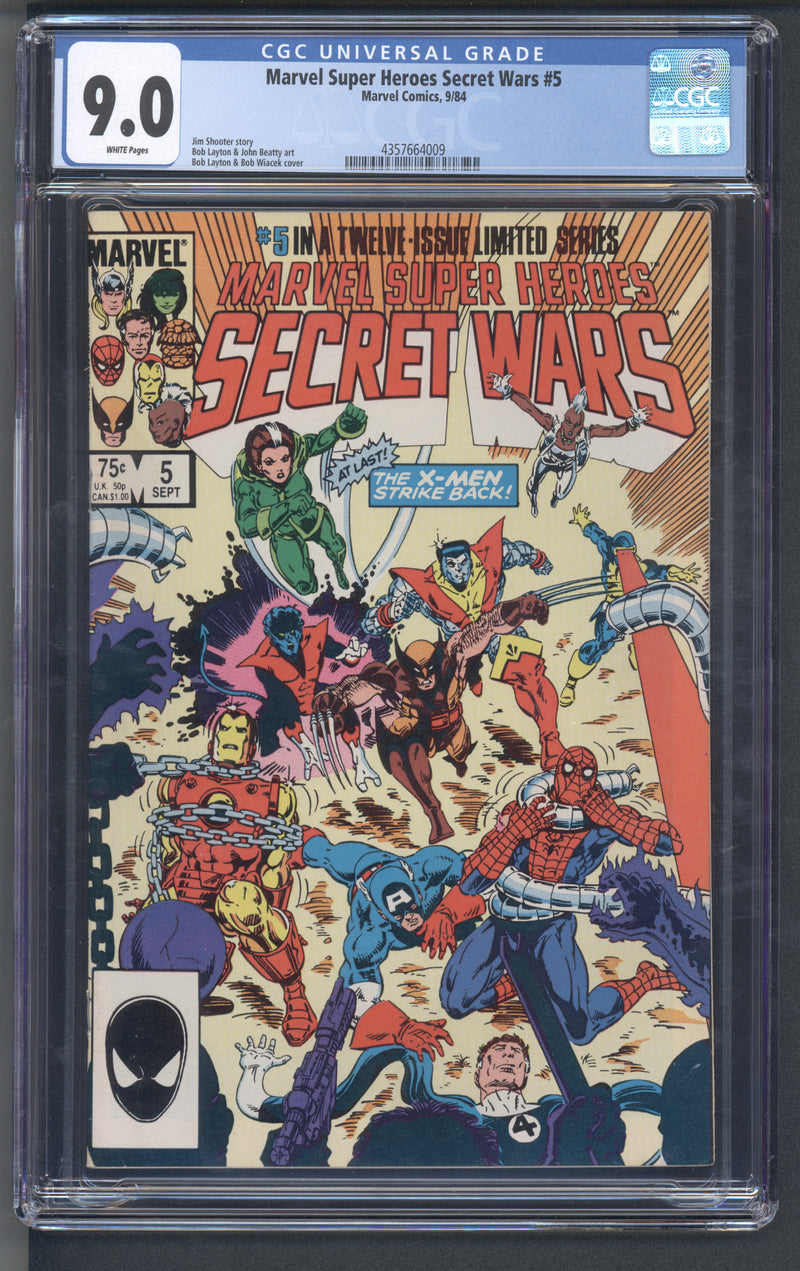 MARVEL SUPER HEROES SECRET WARS #5 CGC 9.0
