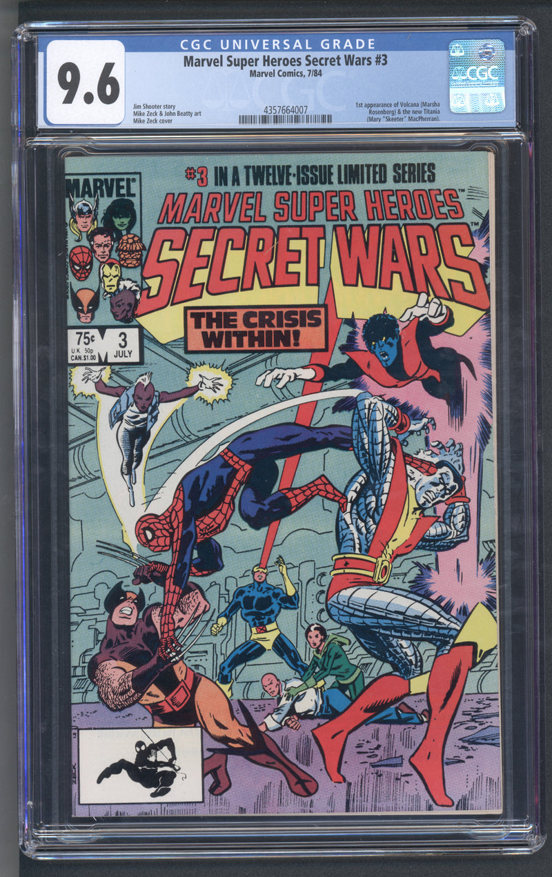 MARVEL SUPER HEROES SECRET WARS #3 CGC 9.6