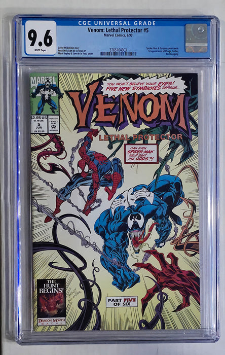 VENOM LETHAL PROTECTOR #5 CGC 9.6 6/93