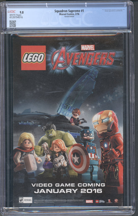 SQUADRON SUPREME #1 CGC 9.8 DEL MUNDO HIP-HOP VARIANT