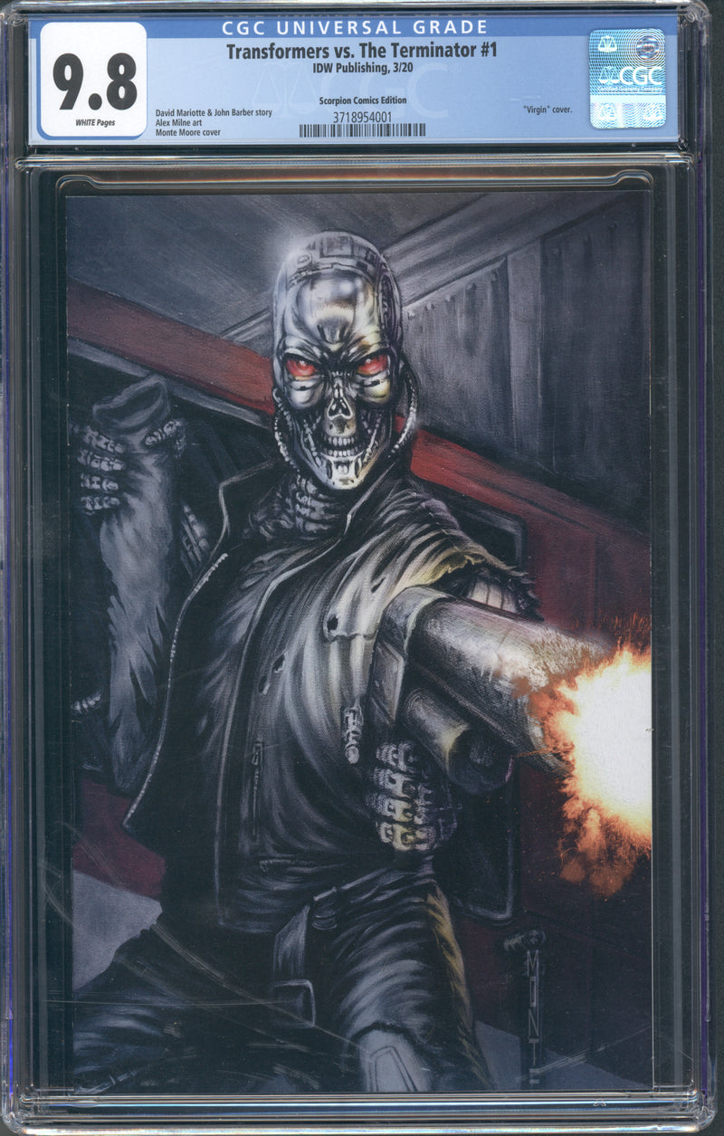 トランスフォーマー vs. ターミネーター #1 CGC 9.8 モンテ・ムーア VIRGIN