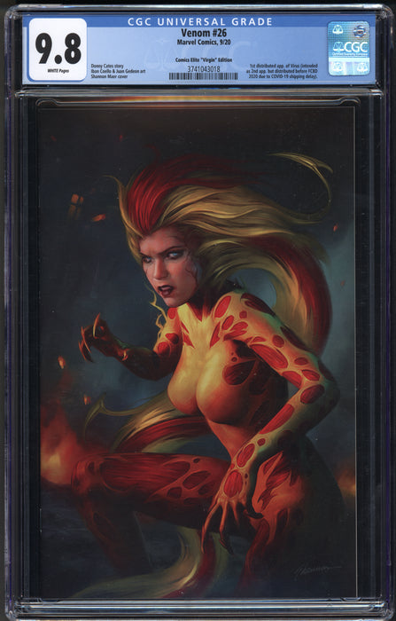 VENOM #26 CGC 9.8 SHANNON MAER VIRGIN 1ST APP OF VIRUS