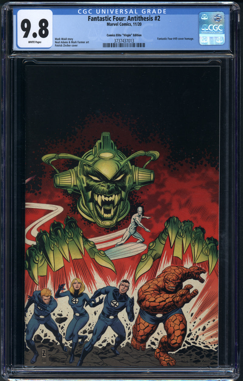 ファンタスティック・フォー アンチテーゼ #2 CGC 9.8 パトリック・ザーチャー ヴァージンバリアント