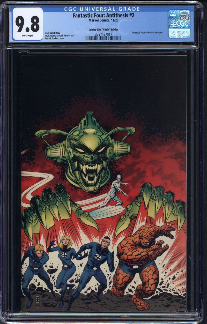 ファンタスティック・フォー アンチテーゼ #2 CGC 9.8 パトリック・ザーチャー バージンバリアント