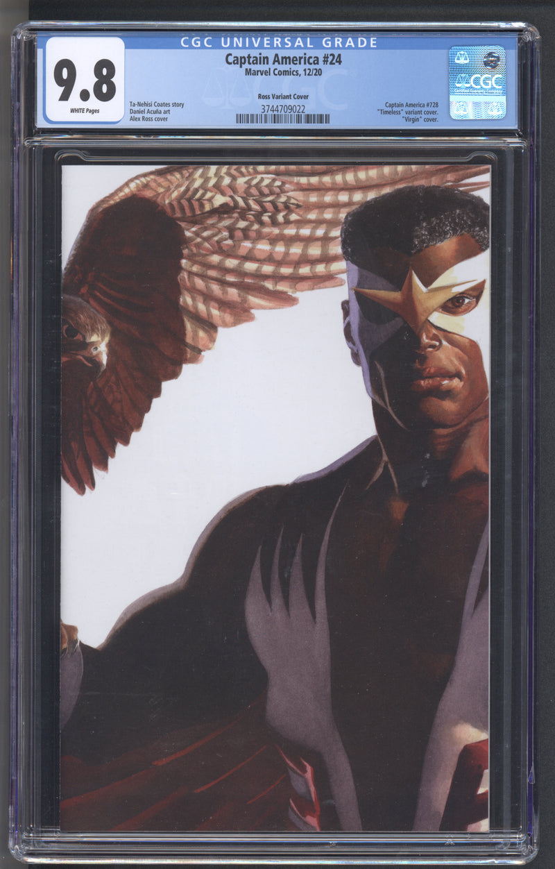 CAPTAIN AMERICA #24 CGC 9.8 アレックス・ロス タイムレス ファルコン バリアント