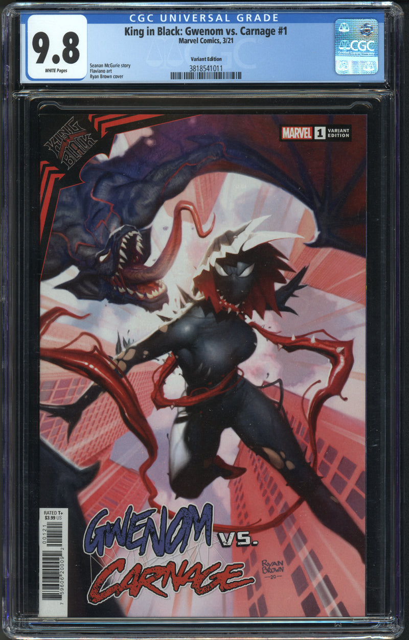 KING IN BLACK GWENOM VS CARNAGE #1 CGC 9.8 RYAN BROWN