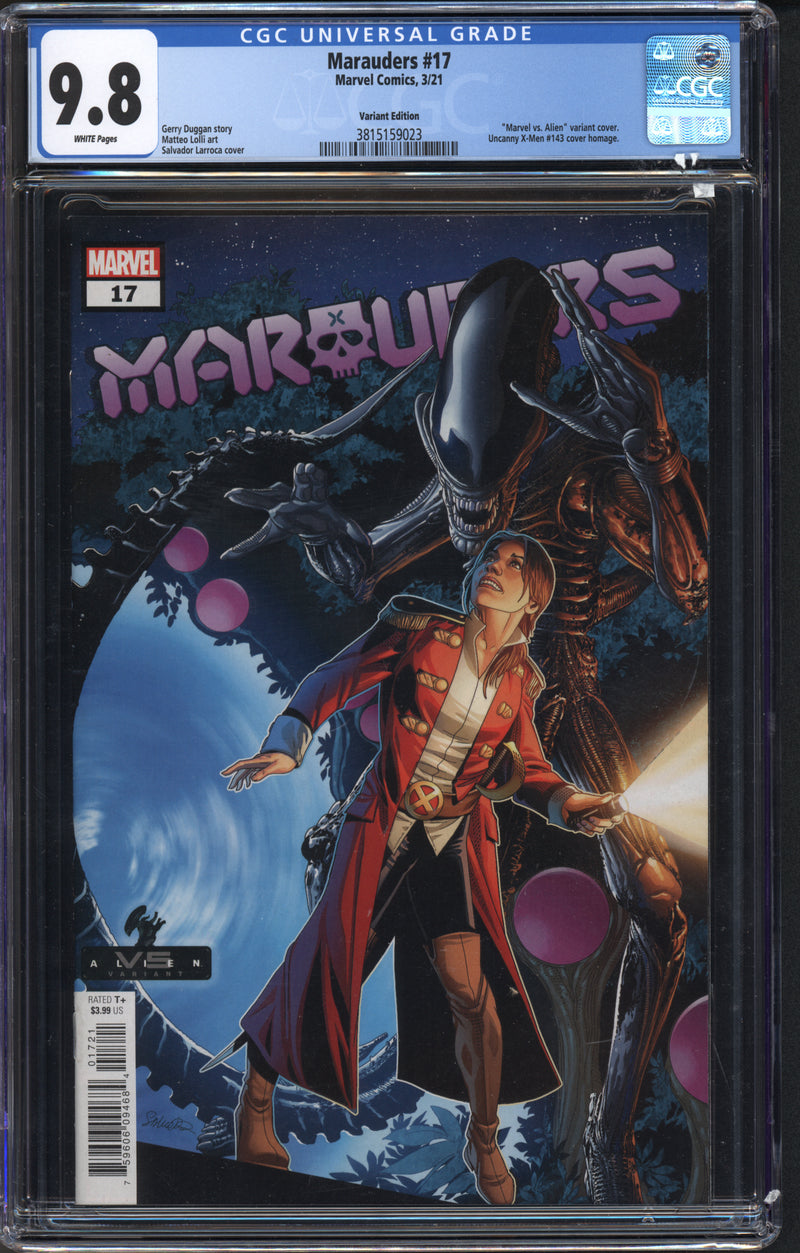 MARAUDERS #17 CGC 9.8 MARVEL VS. ALIEN バリアント