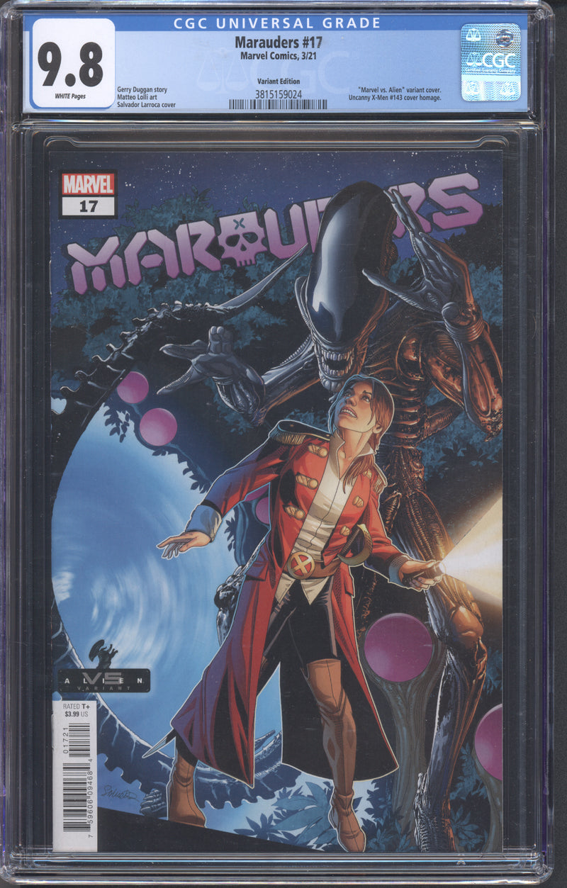 MARAUDERS #17 CGC 9.8 MARVEL VS. ALIEN バリアント