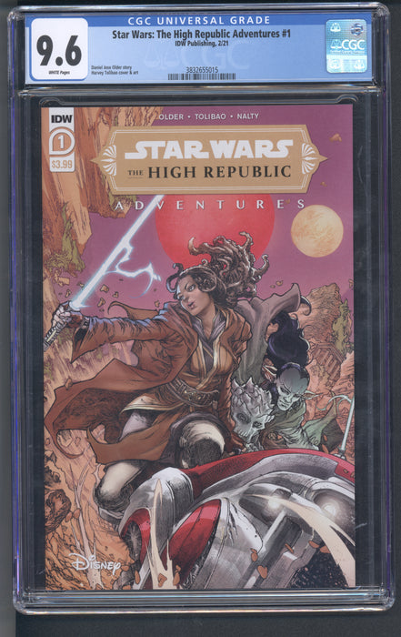 STAR WARS HIGH REPUBLIC ADVENTURES #1 CGC 9.6 CVR A MARVEL COMICS