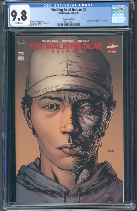 WALKING DEAD DELUXE #2 CGC 9.8 2ND PRINT