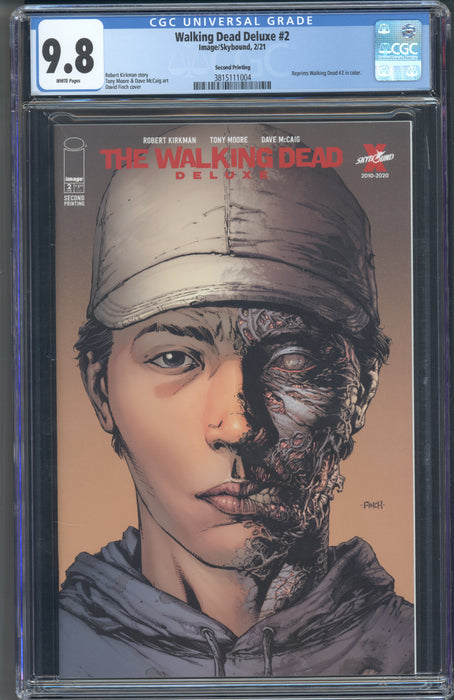 WALKING DEAD DELUXE #2 CGC 9.8 2ND PRINT