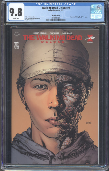 WALKING DEAD DELUXE #2 CGC 9.8 2ND PRINT