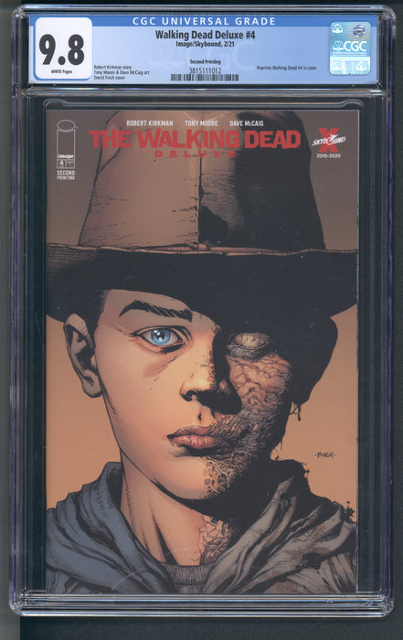 WALKING DEAD DELUXE #4 CGC 9.8 2ND PRINT
