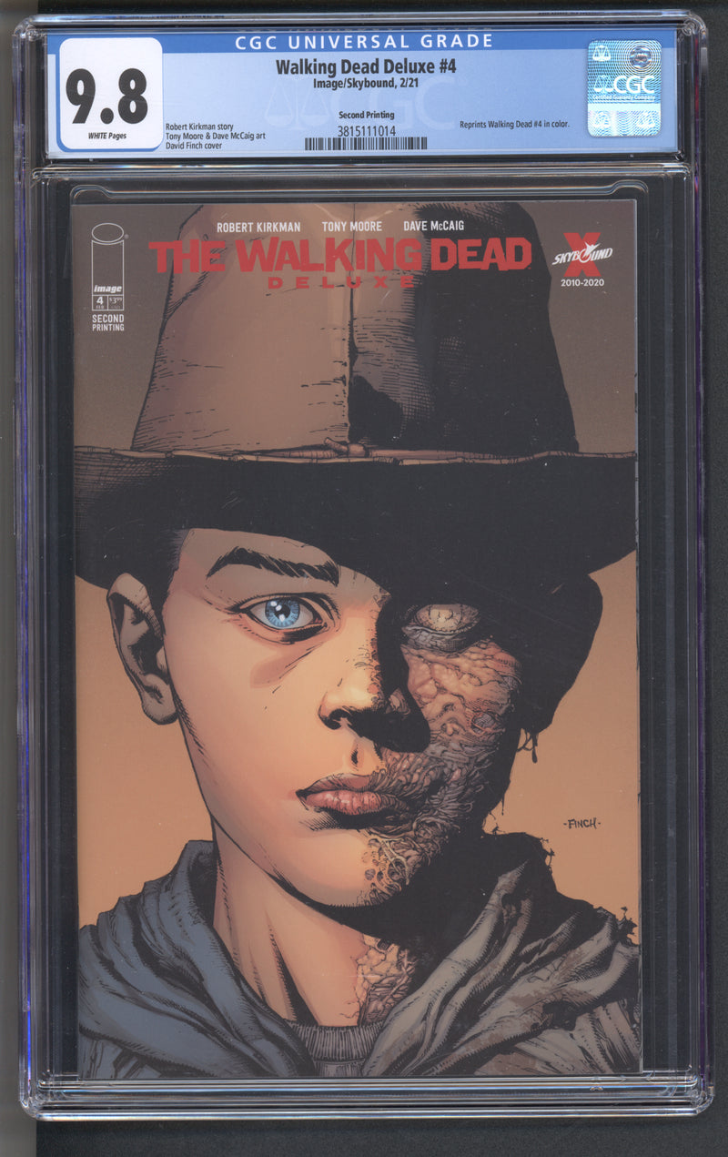 WALKING DEAD DELUXE #4 CGC 9.8 2ND PRINT