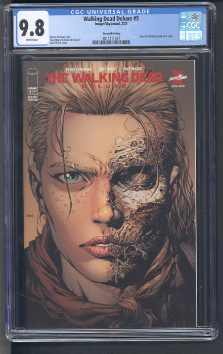 WALKING DEAD DELUXE #5 CGC 9.8 2ND PRINT