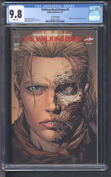 WALKING DEAD DELUXE #5 CGC 9.8 2ND PRINT