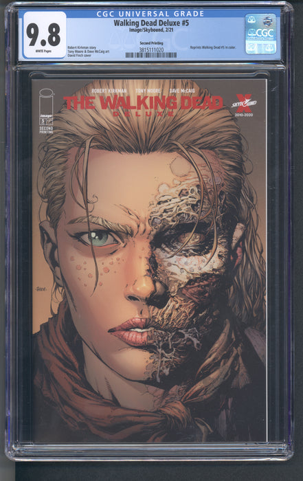 WALKING DEAD DELUXE #5 CGC 9.8 2ND PRINT