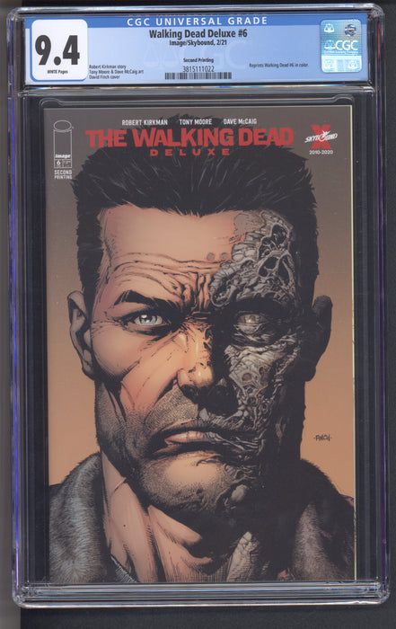 WALKING DEAD DELUXE #6 CGC 9.8 2ND PRINT