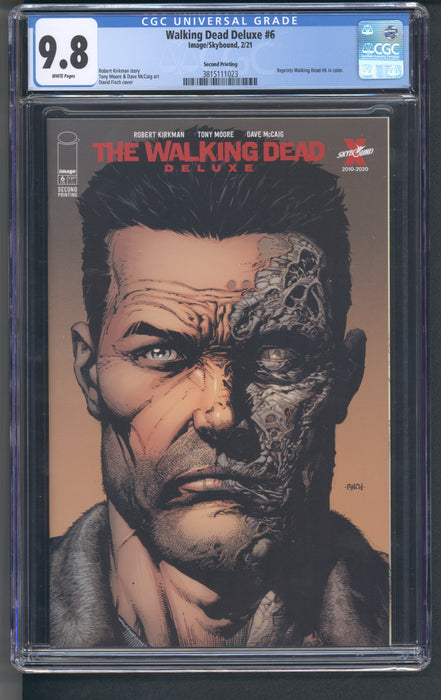 WALKING DEAD DELUXE #6 CGC 9.8 2ND PRINT