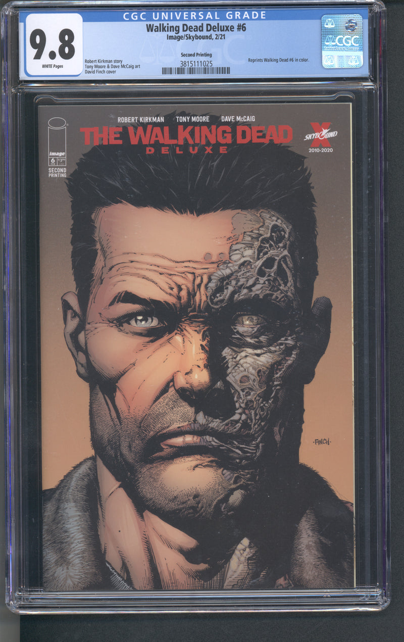 WALKING DEAD DELUXE #6 CGC 9.8 2ND PRINT