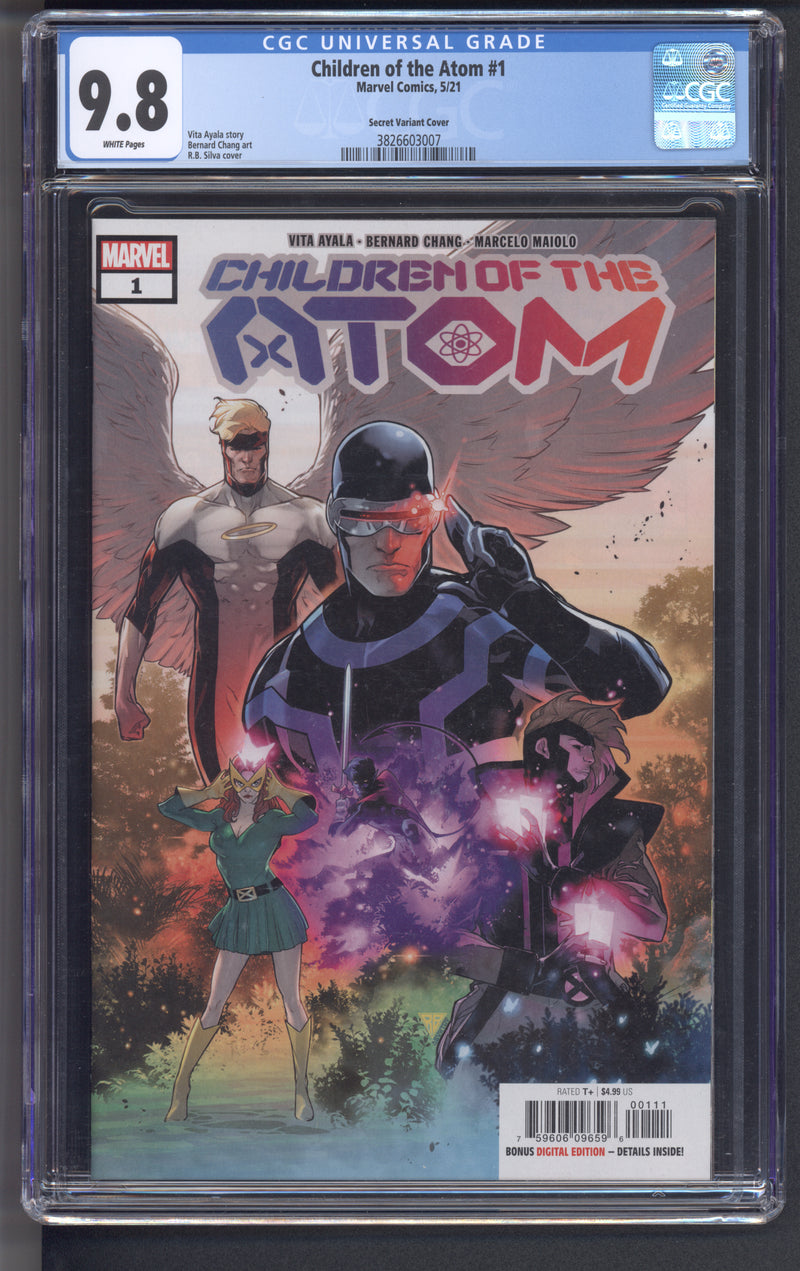 CHILDREN OF THE ATOM #1 CGC 9.8 SILVA SECRET VARIANT