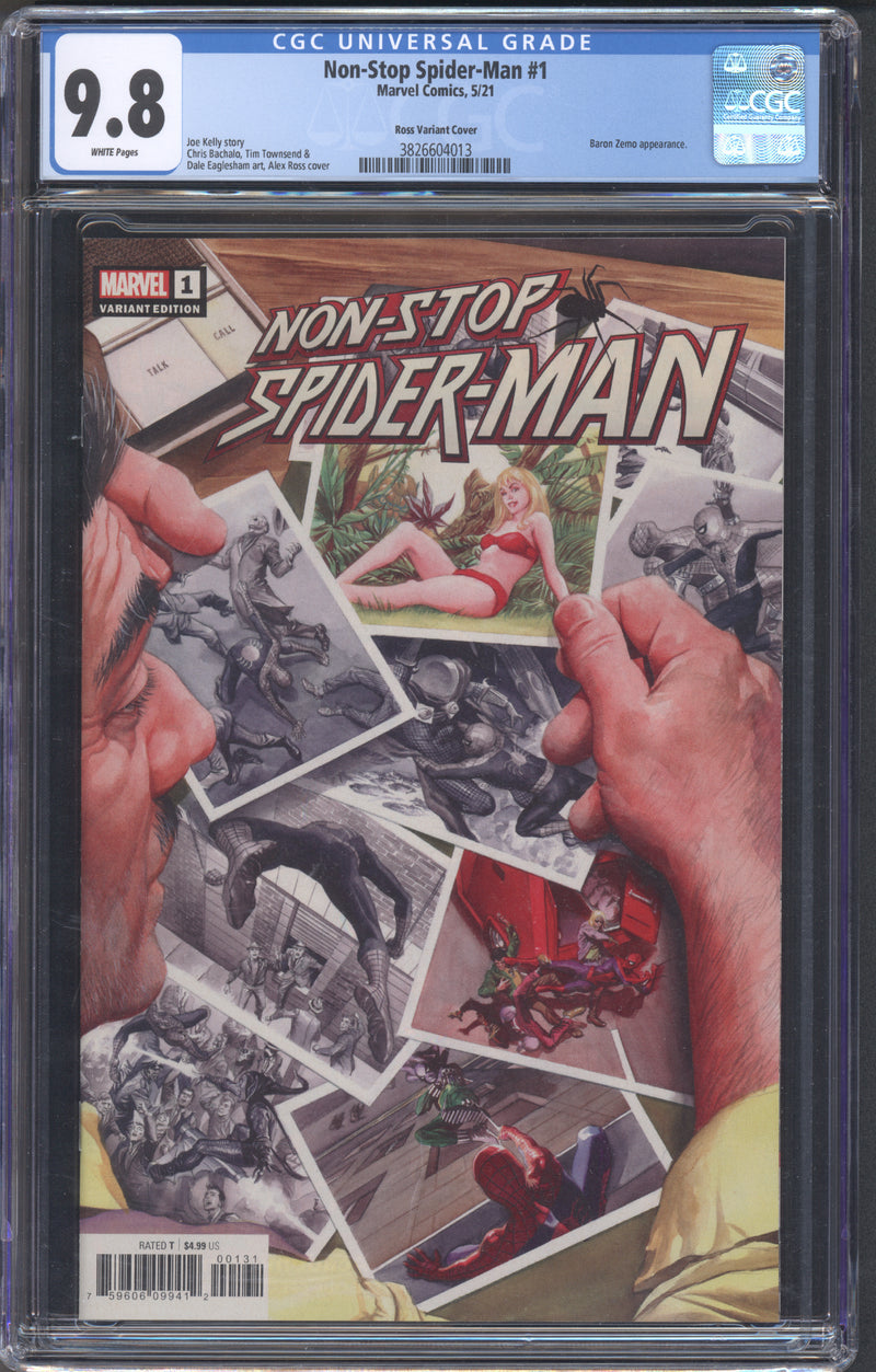 NON-STOP SPIDER-MAN #1 CGC 9.8 ALEX ROSS TRADE