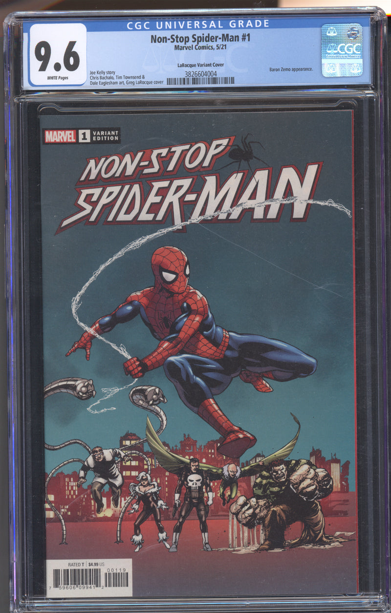 NON-STOP SPIDER-MAN #1 CGC 9.6 GREG LAROCQUE VARIANT