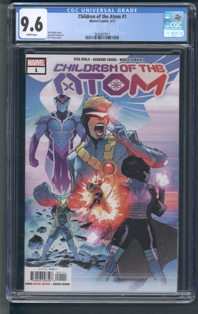 CHILDREN OF THE ATOM #1 CGC 9.6 SILVA COVER