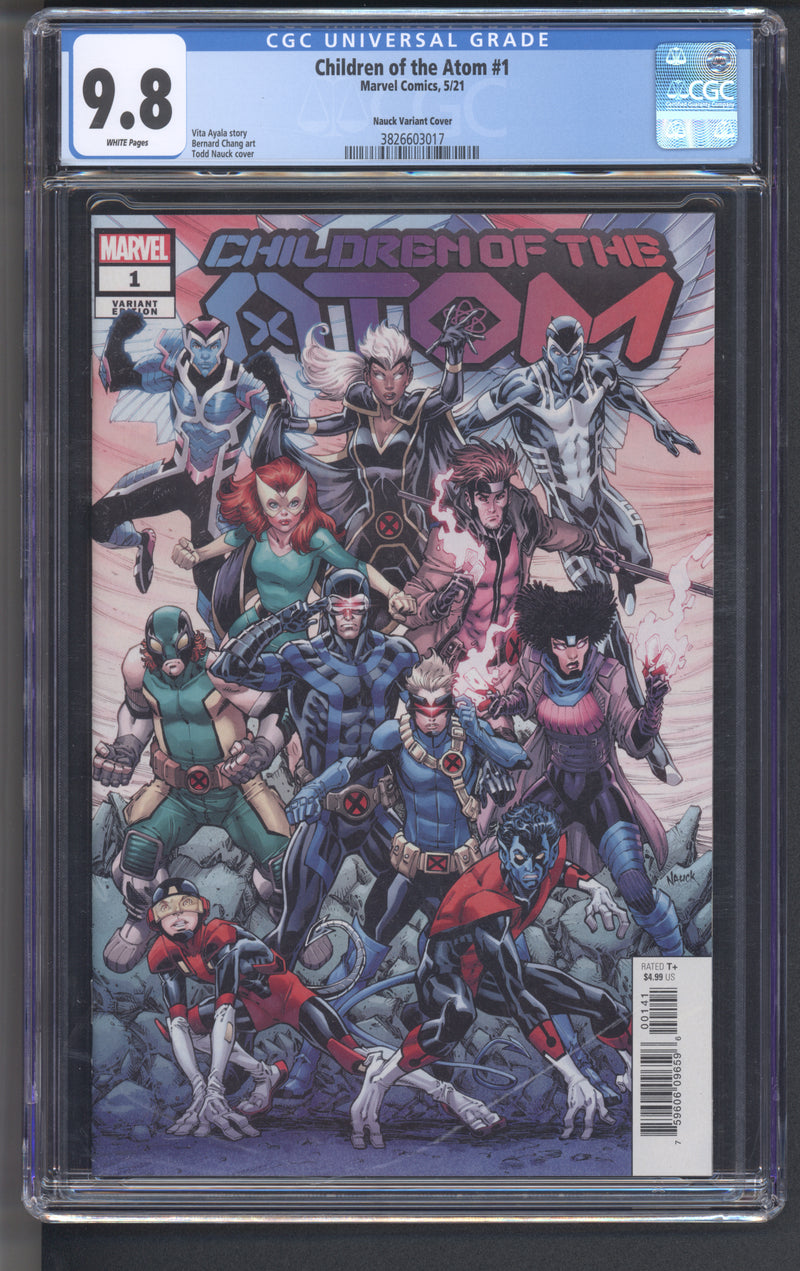 CHILDREN OF THE ATOM #1 CGC 9.8 TODD NAUCK VARIANT