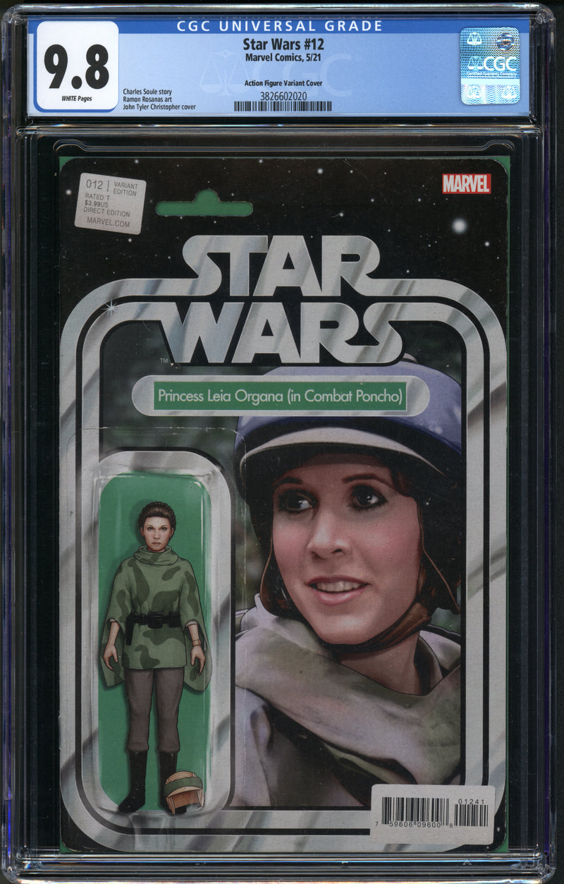 STAR WARS #12 CGC 9.8 JTC プリンセス・レイア 戦闘用ポンチョ姿