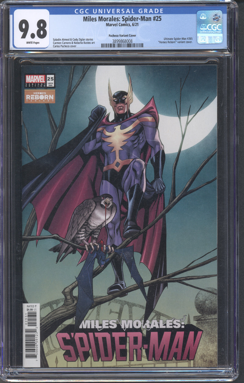 マイルズ・モラレス：スパイダーマン #25 CGC 9.8 パチェコ