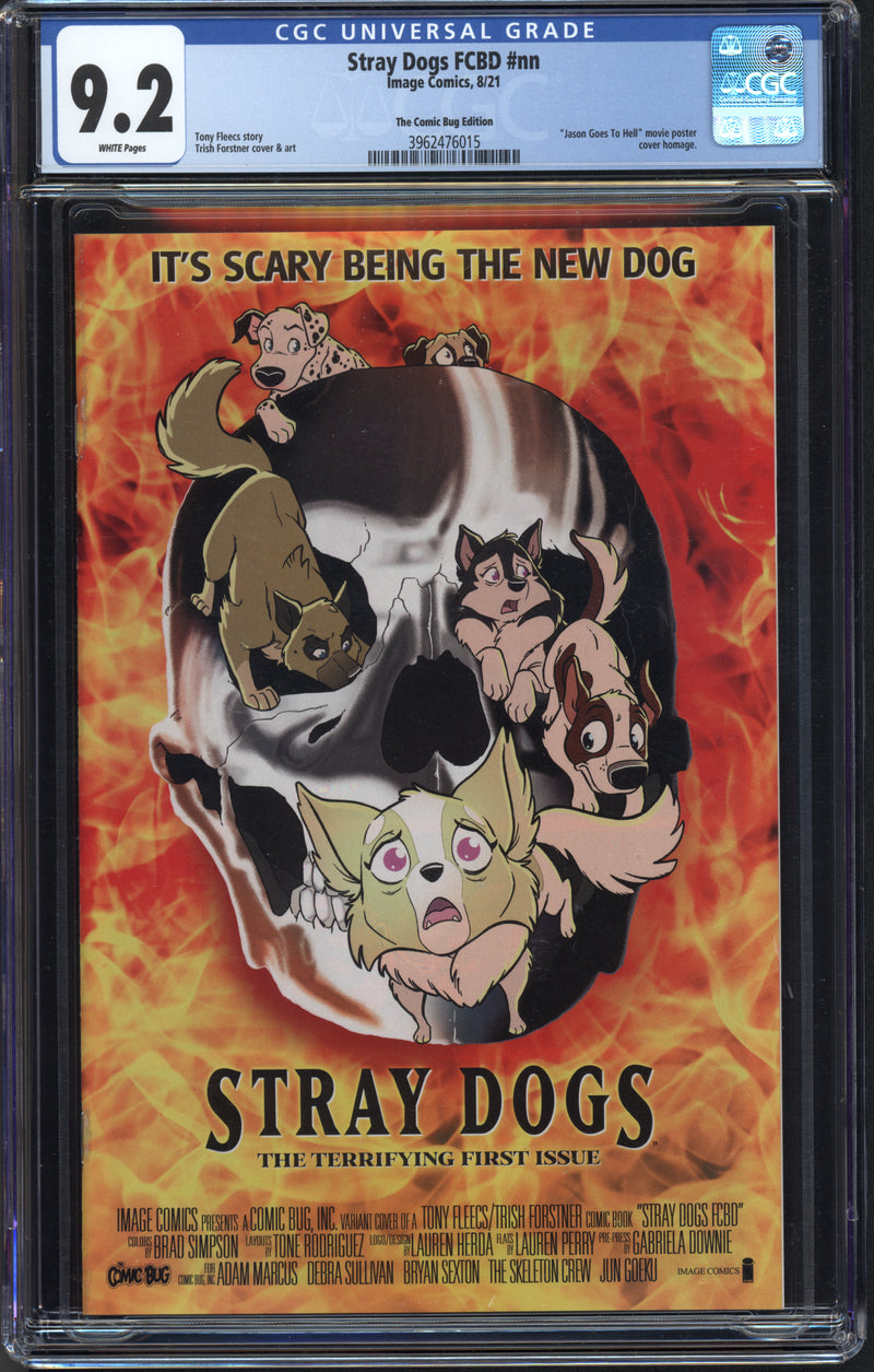 STRAY DOGS FCBD CGC 9.2 JASON GOES TO HELL HOMAGE