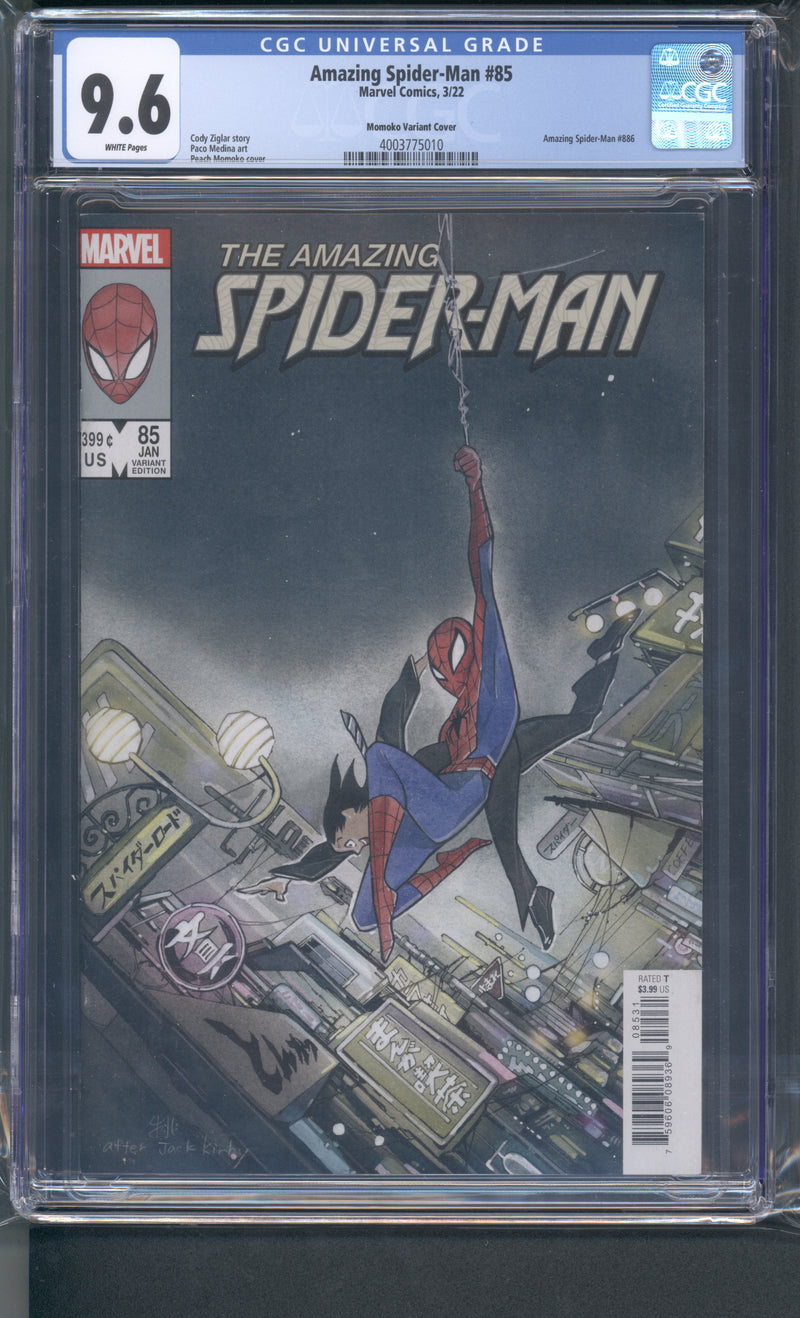 AMAZING SPIDER-MAN #85 CGC 9.6 MOMOKO TRADE