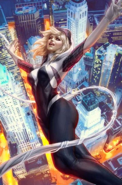 SPIDER-GWEN GHOST SPIDER #1 STANLEY 'ARTGERM' LAU VIRGIN COVER 2018