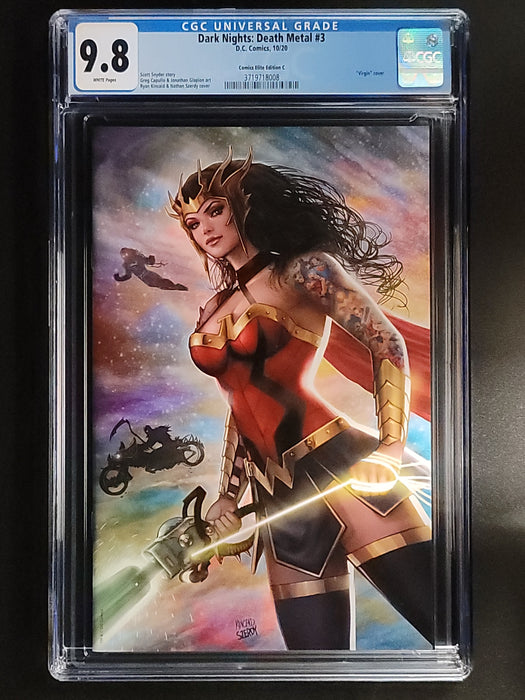 DARK NIGHTS DEATH METAL #3 CGC 9.8 KINCAID / SZERDY COVER C