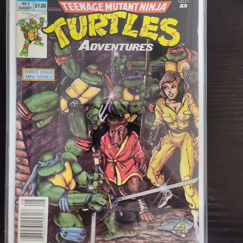 TMNT ADVENTURES #1 CGC 9.2 NEWSSTAND
