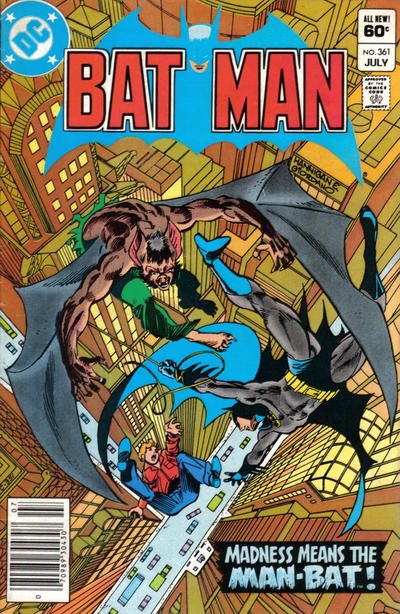 BATMAN #361 NEWSSTAND EDITION 1983