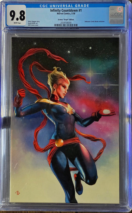 INFINITY COUNTDOWN #1 CGC 9.8 ADI GRANOV CAPTAIN MARVEL VIRGIN
