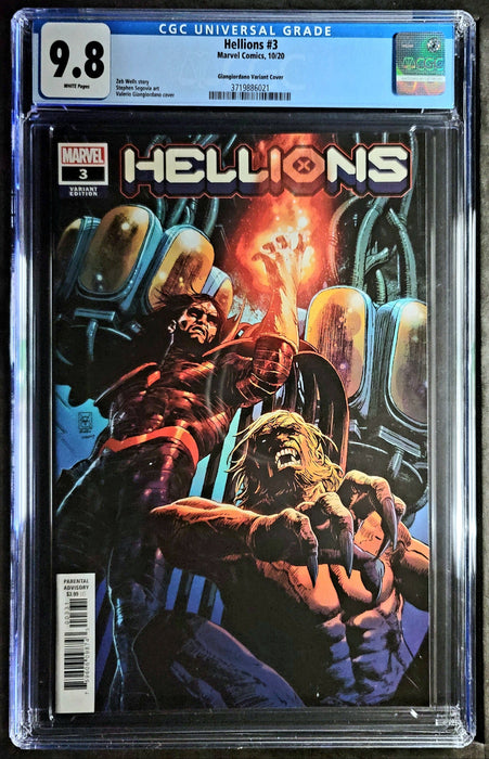 HELLIONS #3 CGC 9.8 1:25 INCENTIVE VARIANT