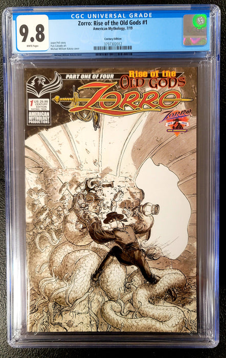 ZORRO RISE OF OLD GODS #1 CGC 9.8 CENTURY EDITION