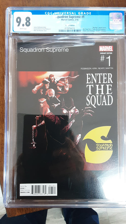 Squadron Supreme, Vol. 4 #1B CGC Del Mundo Hip-Hop Variant
