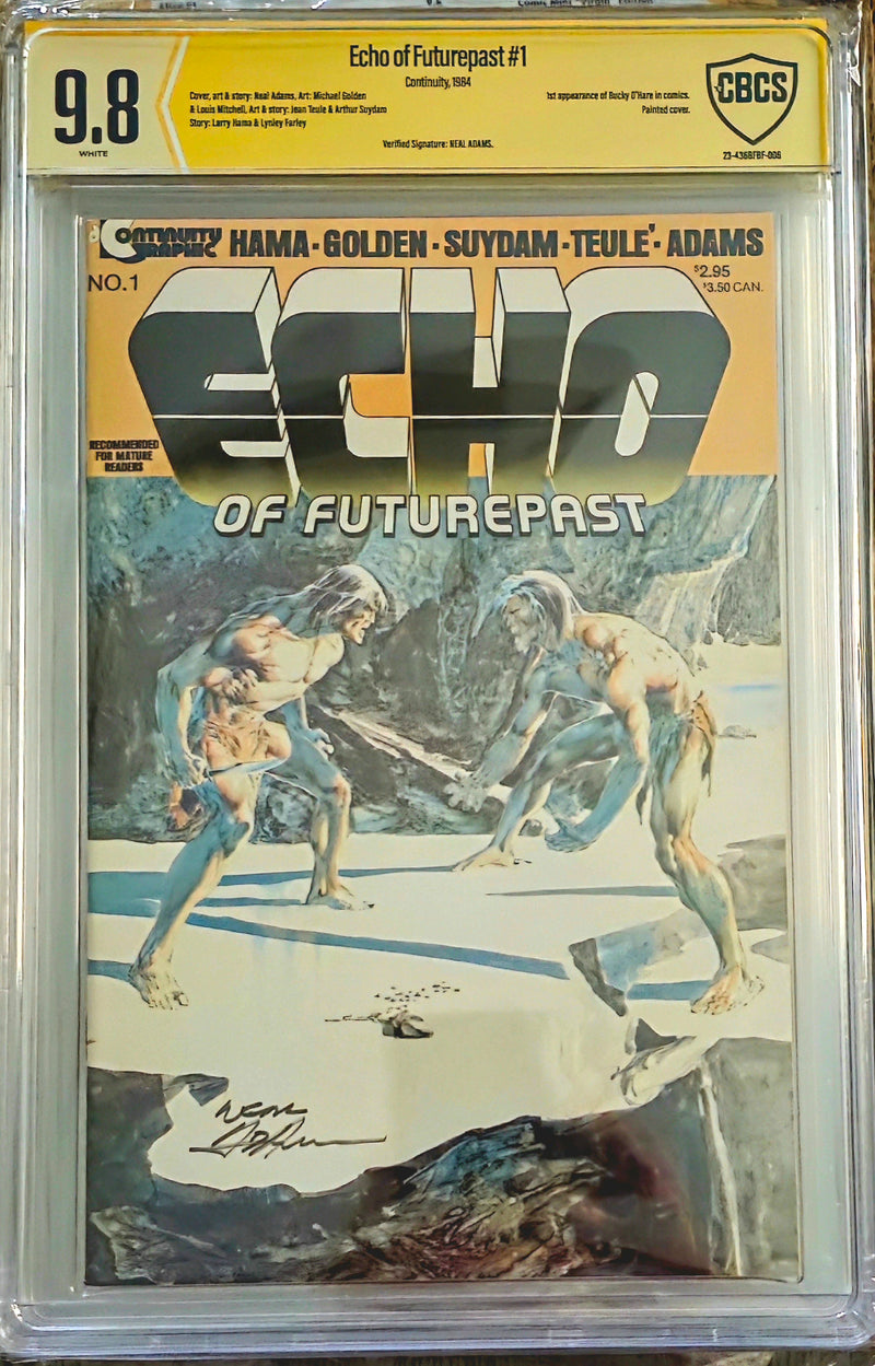 ECHOS OF FUTUREPAST #1 CBCS SS 9.8 SIGNED BY NEAL ADAMS 1984