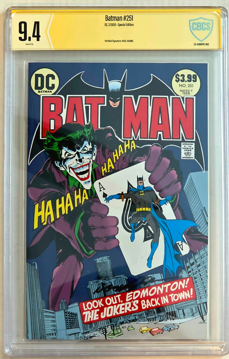 BATMAN #251 CBCS SS 9.4 SIGNED BY NEAL ADAMS FAN EXPO EDMONTON FACSIMILE