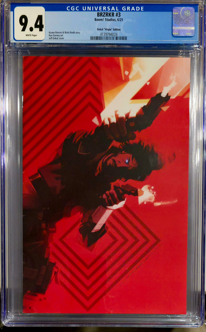 BRZRKR #3 CGC 9.4 1:50 DEKAL VARIANT