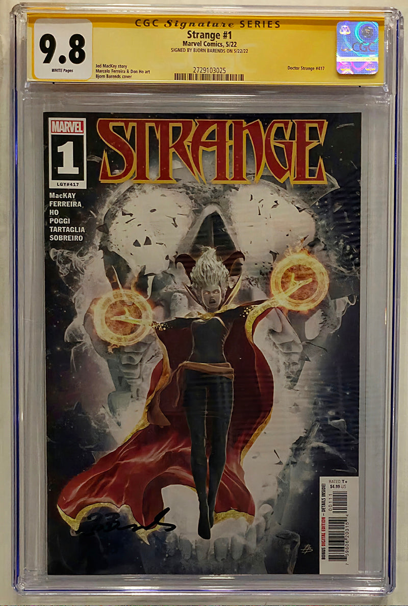 STRANGE #1 CGC SS 9.8 BJORN BARENDSサイン入り