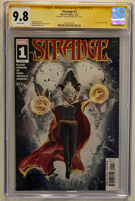 STRANGE #1 CGC SS 9.8 SIGNED BY BJORN BARENDS